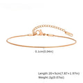 Rose Gold Snake Chain Anklet