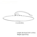 Silver Snake Chain Anklet