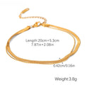 Gold Double Chain Anklet