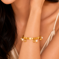 Pearl Drop Luxe Cuff Bracelet