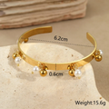 Pearl Drop Luxe Cuff Bracelet