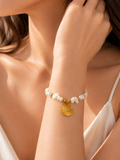 Coastal Pearl Shell Bracelet