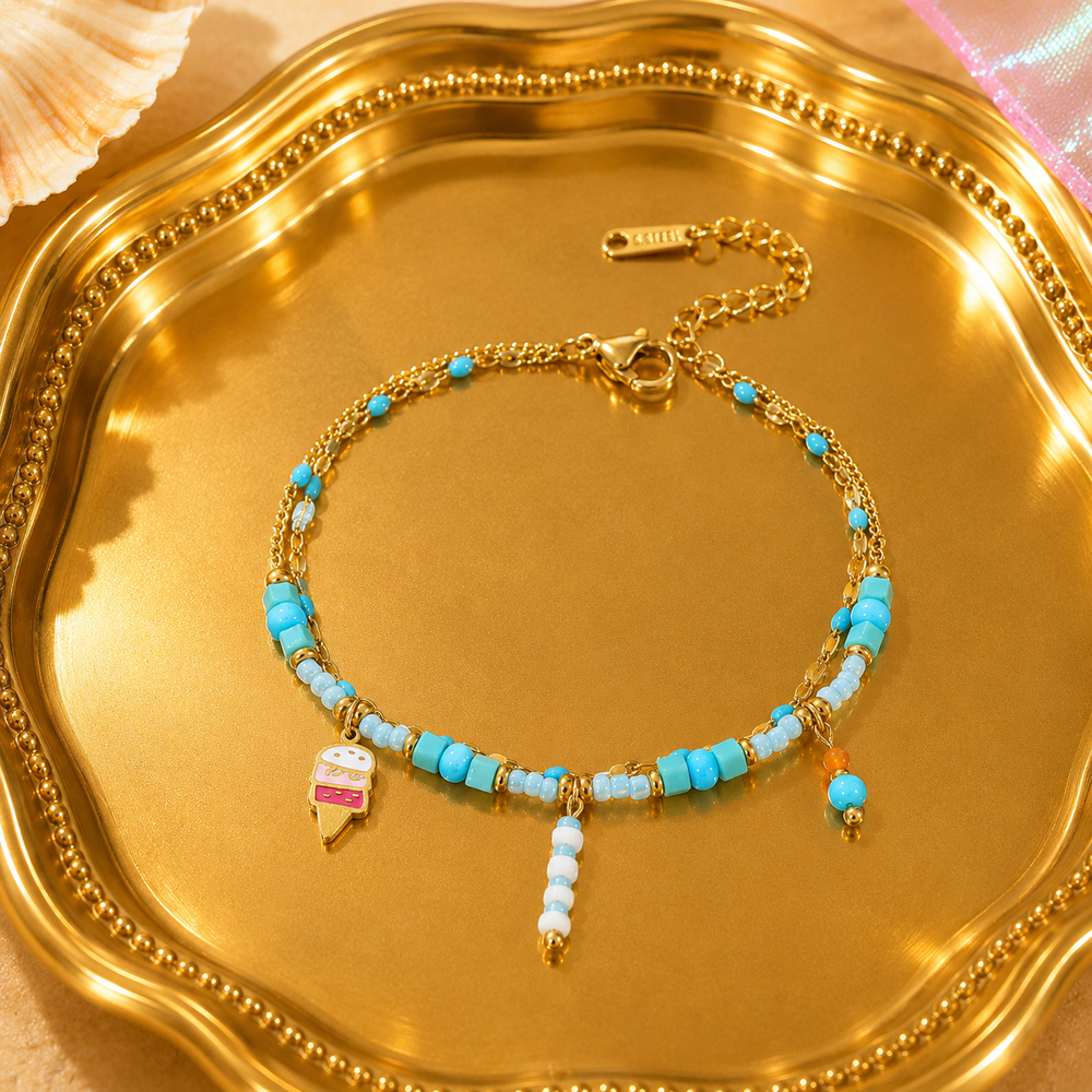 Summer Gelato Beaded Bracelet