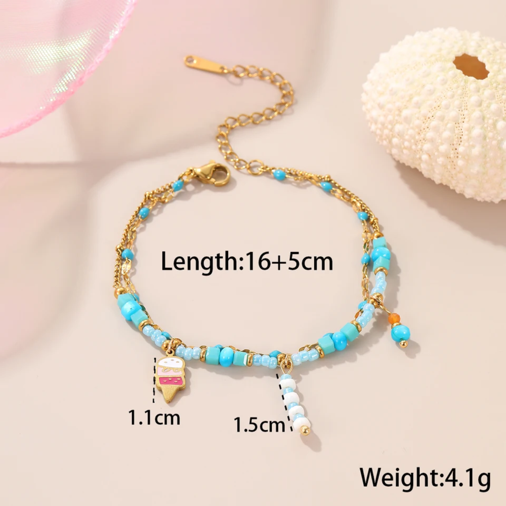 Summer Gelato Beaded Bracelet