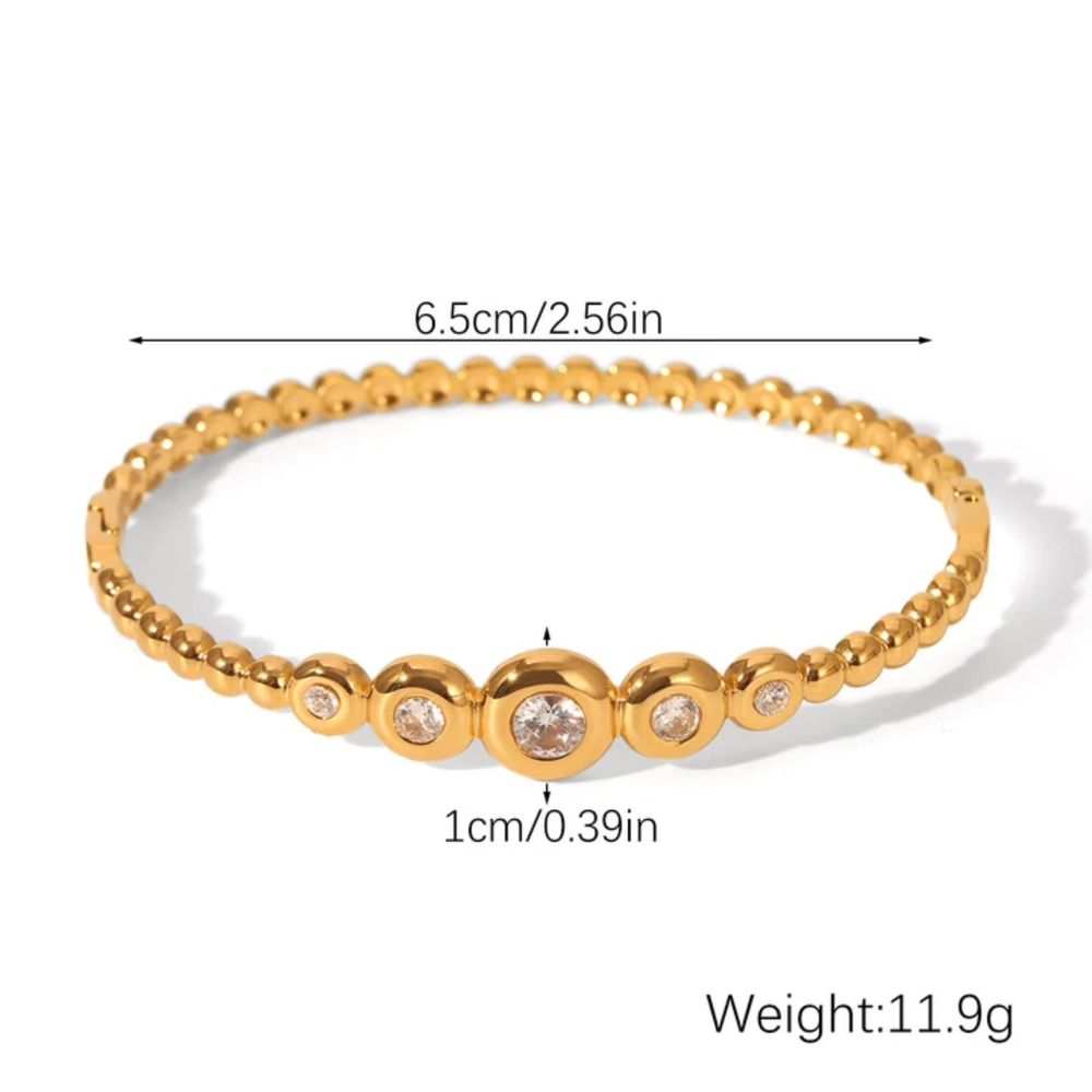 Celestial Crystal Bead Bracelet