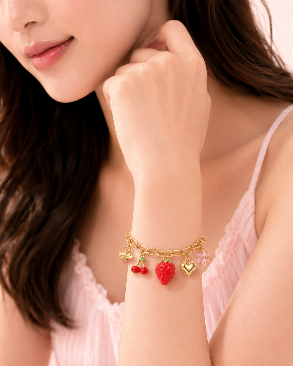 Strawberry Garden Charm Bracelet