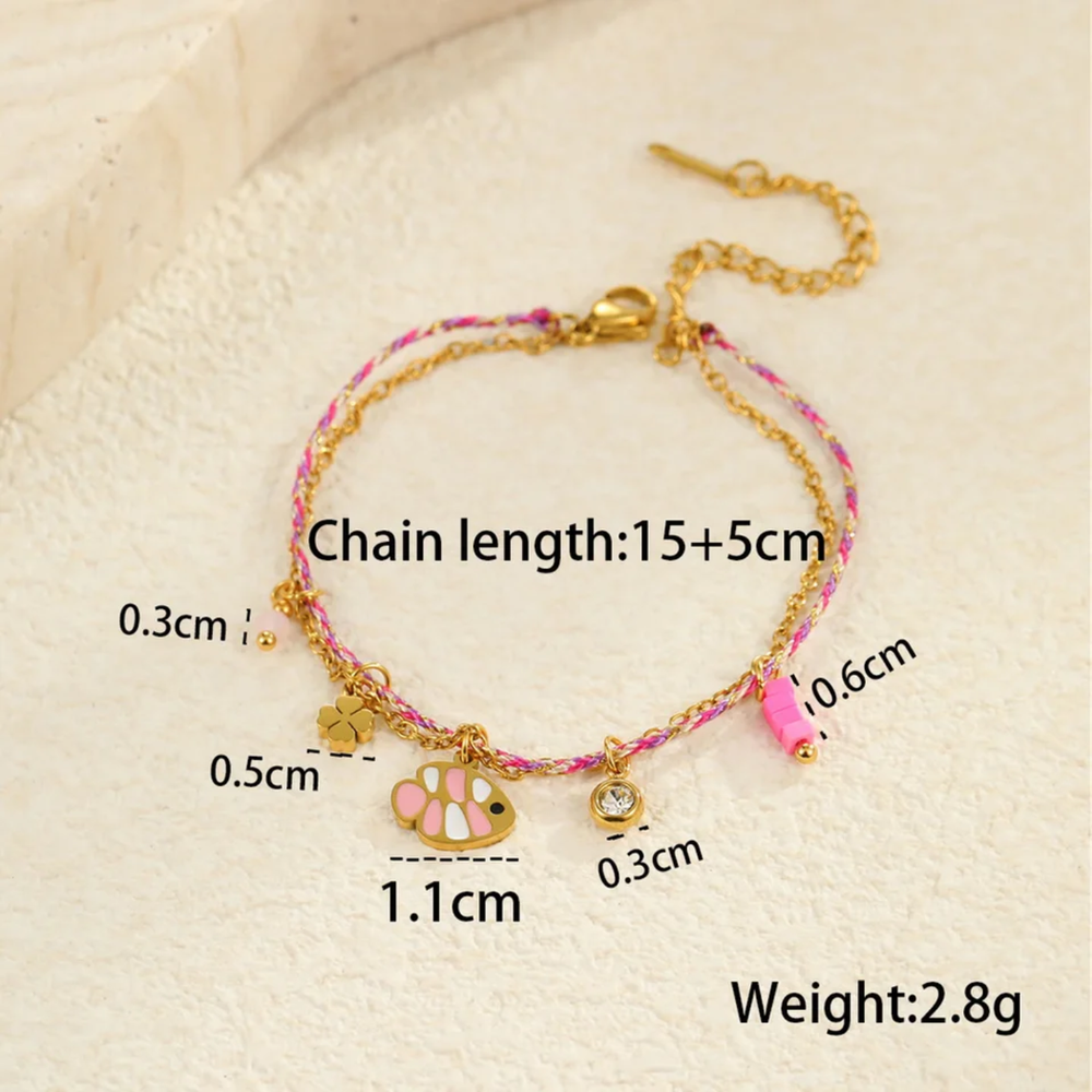 Pink Fish Lucky Bracelet