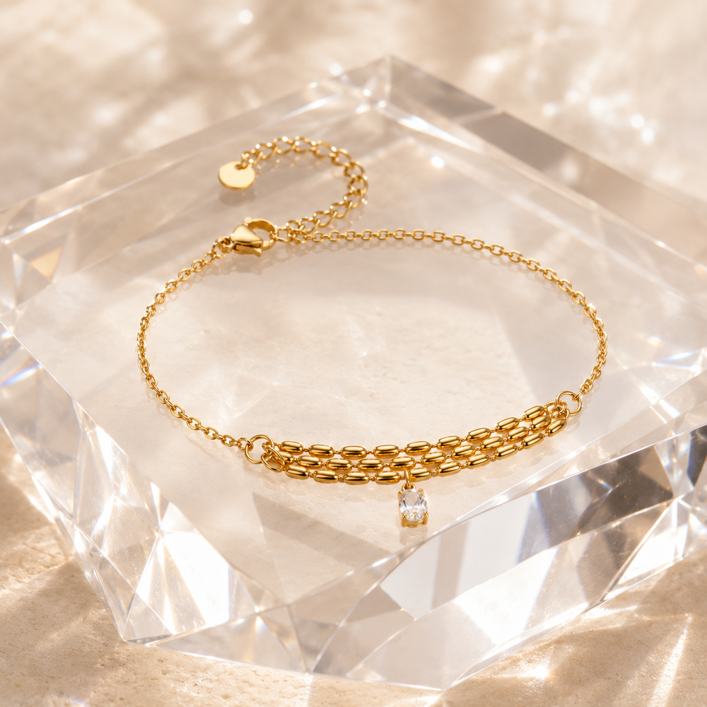 Golden Charm Chain Bracelet