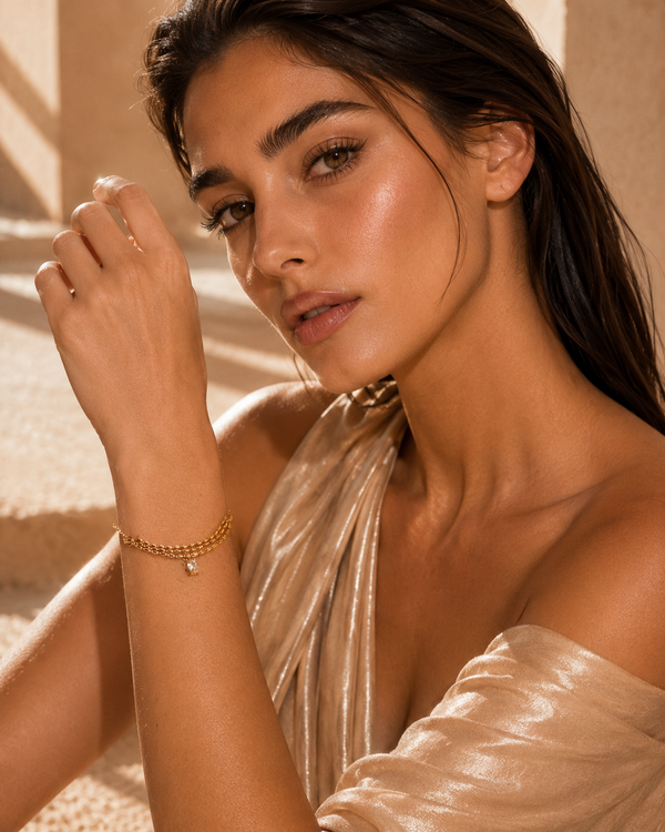 Golden Charm Chain Bracelet