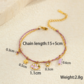 Lavender Bee Charm Bracelet