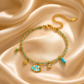 Azure Lucky Fish Charm Bracelet
