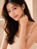 Celeste Crystal Bangle - Gold