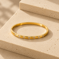 Celeste Crystal Bangle - Gold