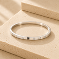 Celeste Crystal Bangle - Silver