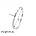 Celeste Crystal Bangle - Silver