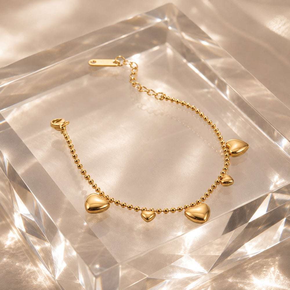 Amour Heart Bracelet - Gold