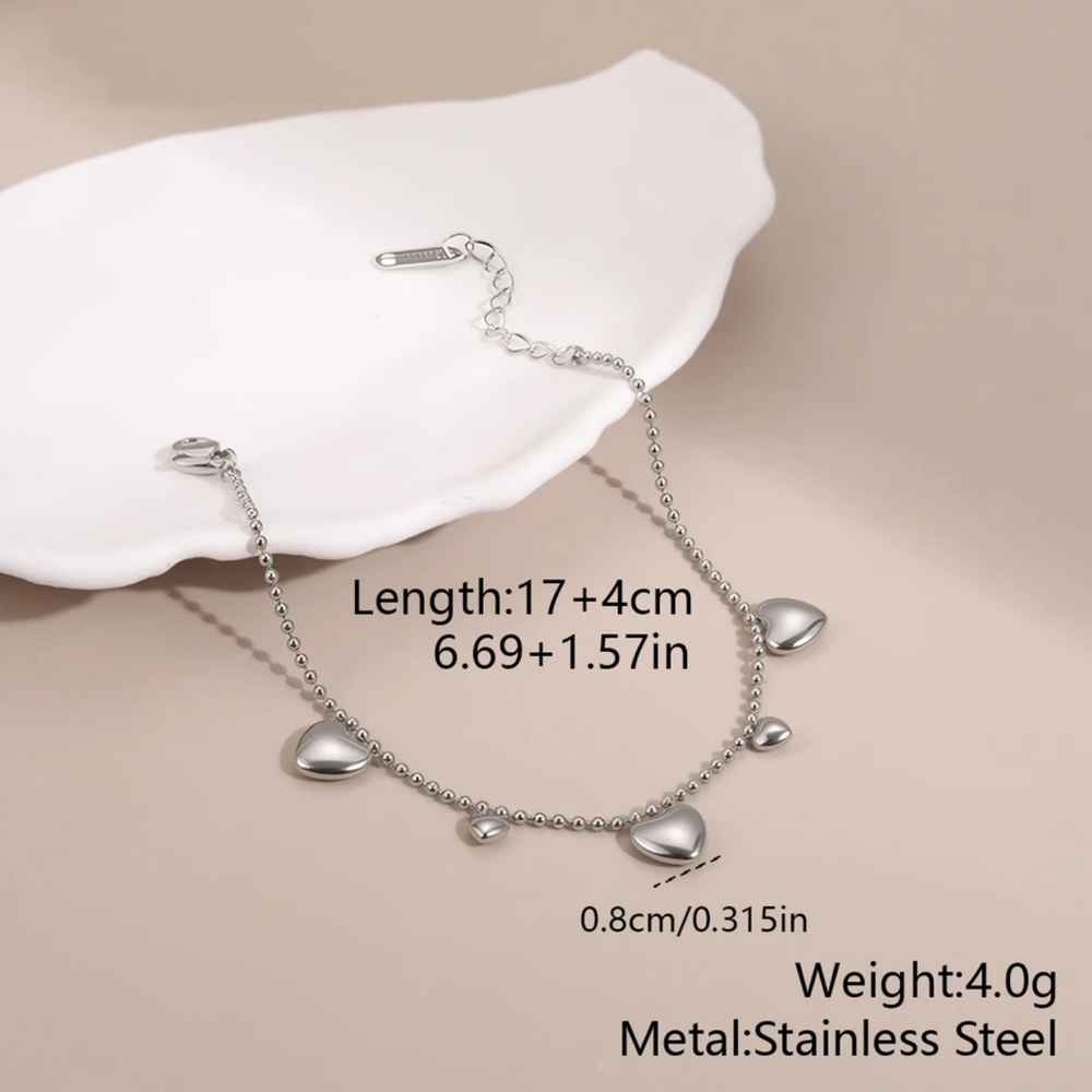 Amour Heart Bracelet - Silver