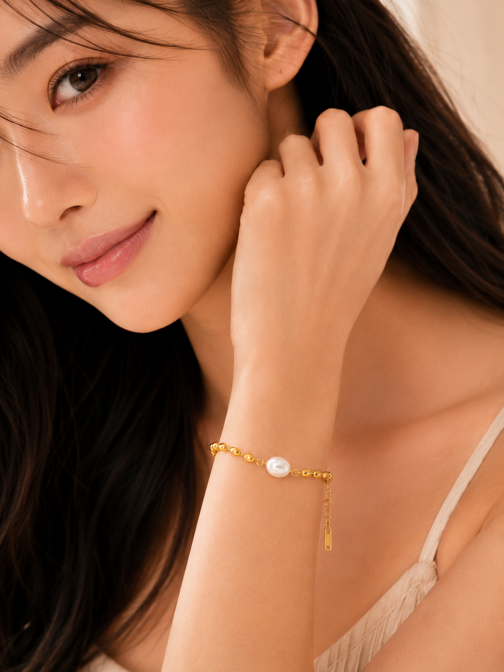 Classic Pearl Chain Bracelet