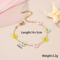 Pastel Blossom Beaded Bracelet