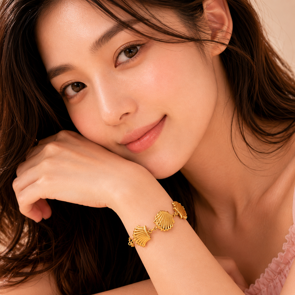 Golden Seashell Bracelet
