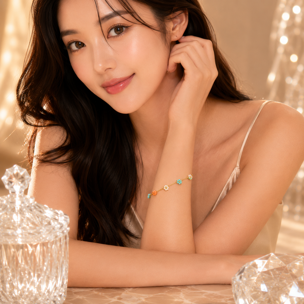 Bloom Bead Chain Bracelet