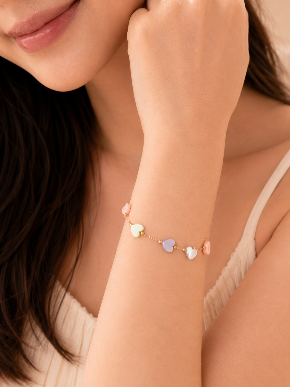 Pastel Heart Bracelet