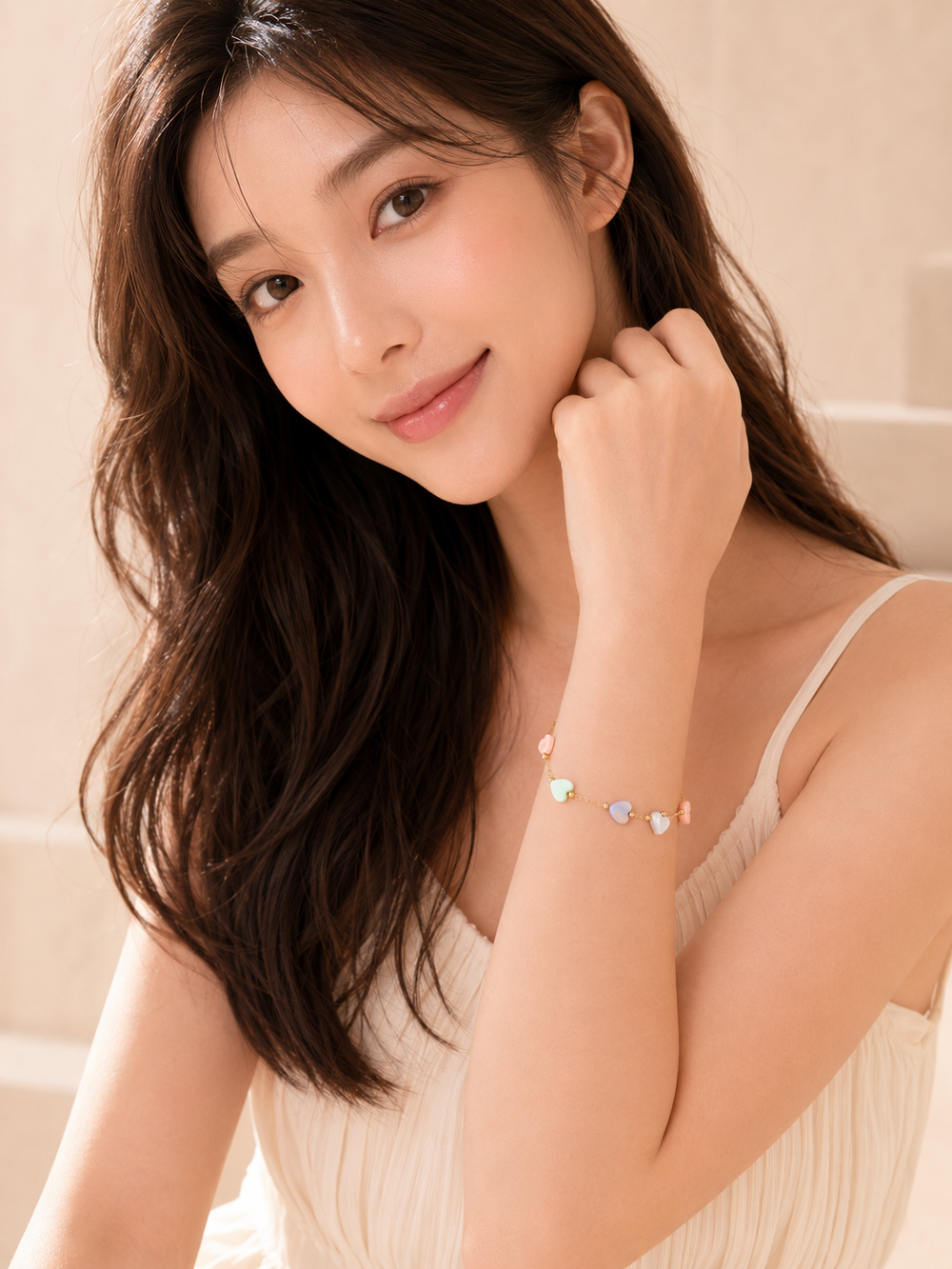 Pastel Heart Bracelet