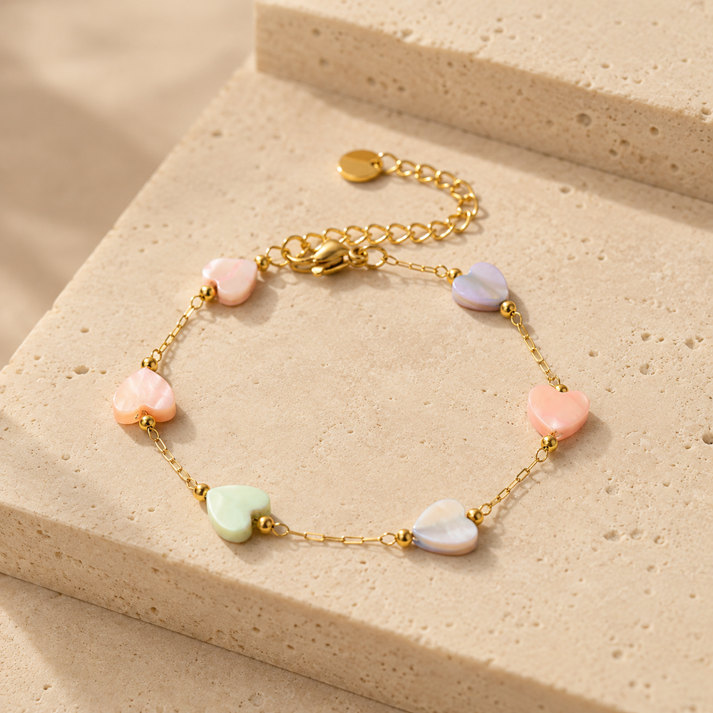 Pastel Heart Bracelet
