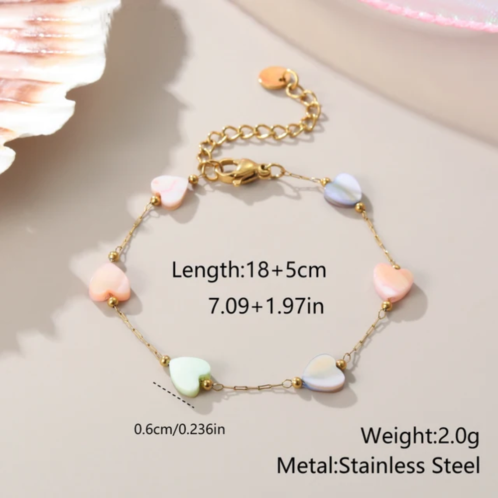 Pastel Heart Bracelet