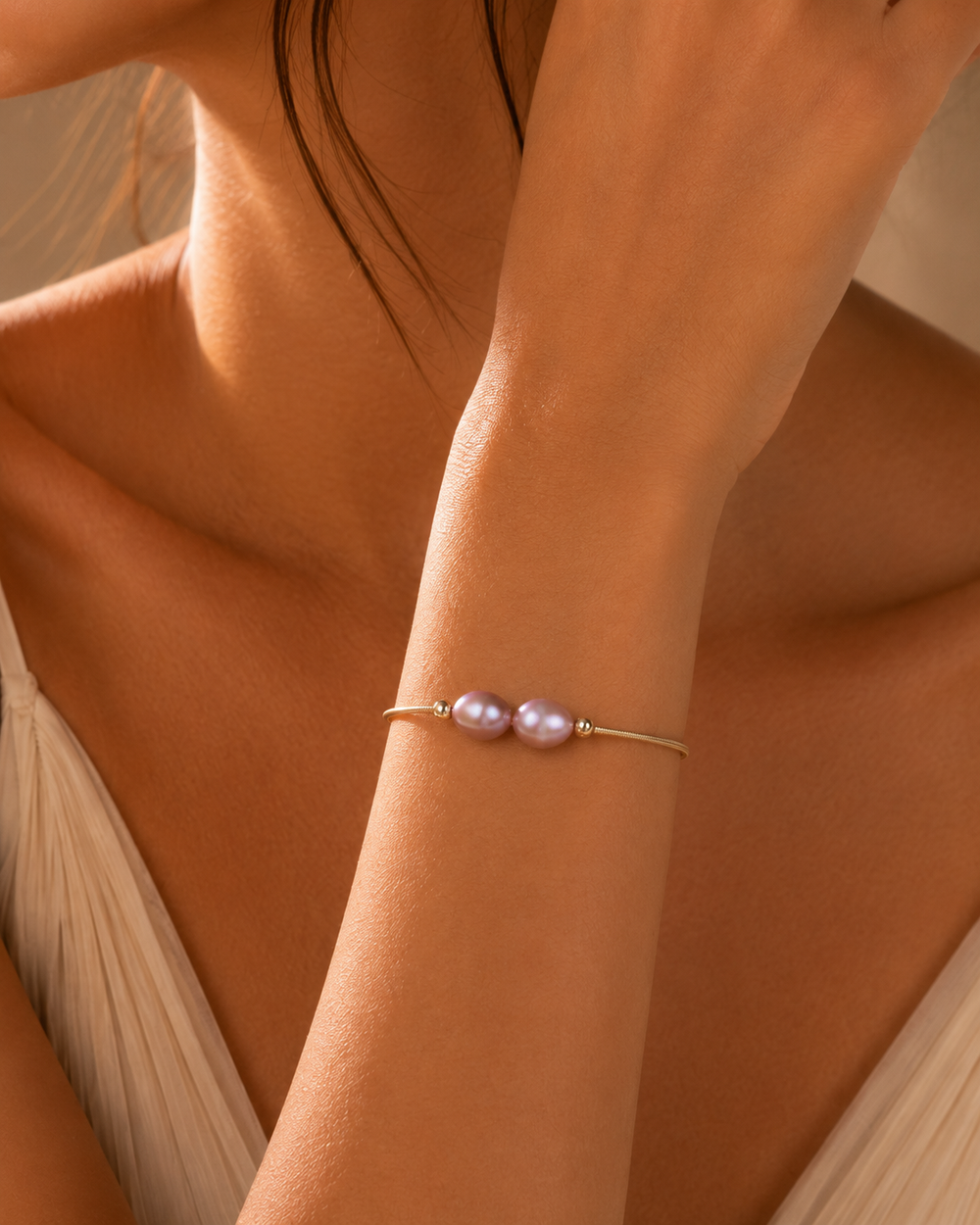 Blush Duo Pearl Bracelet