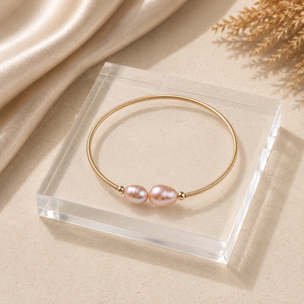 Blush Duo Pearl Bracelet
