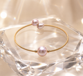 Lavender Pearl Cuff Bracelet