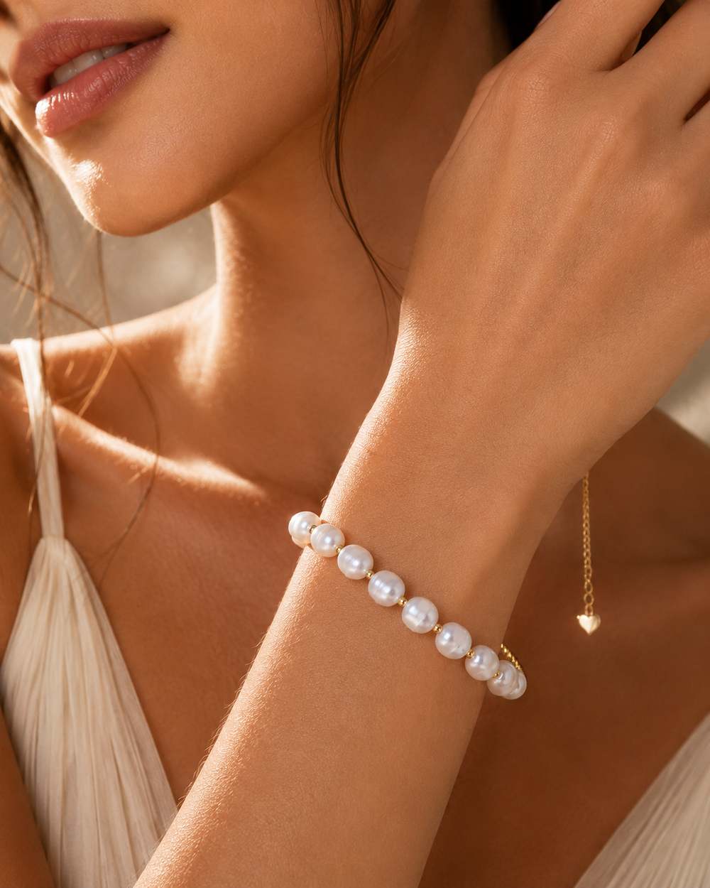 Classic Pearl Chain Bracelet