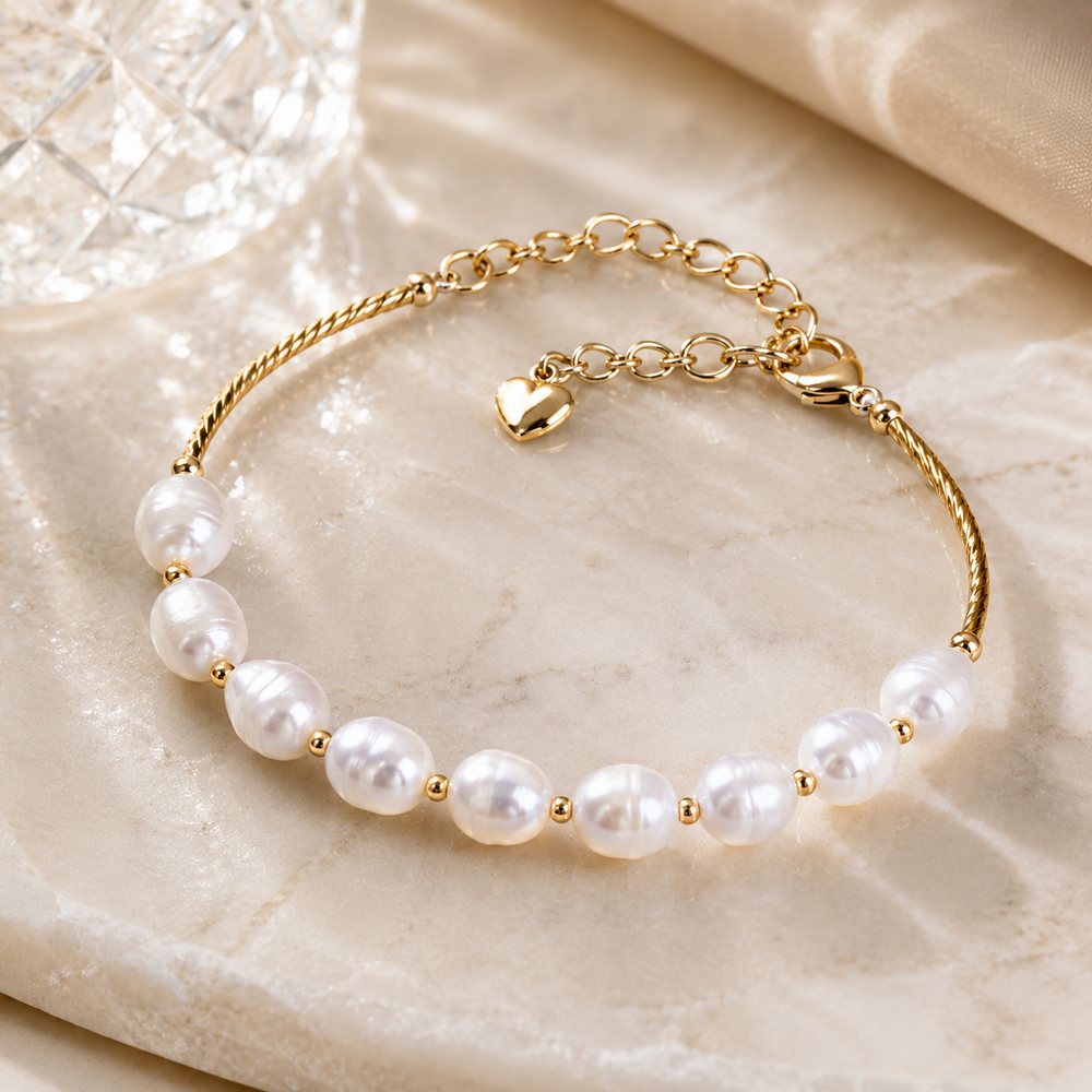 Classic Pearl Chain Bracelet