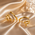 Auréa Multi Hoop Pavé Earrings