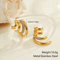 Auréa Multi Hoop Pavé Earrings