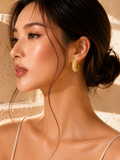 Élise Pearl Rope Hoop Earrings