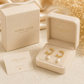 Aurora Pearl Hoop Earrings