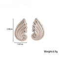 Celeste Crystal Wing Earrings – Silver