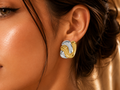 Dual Flow Statement Earrings