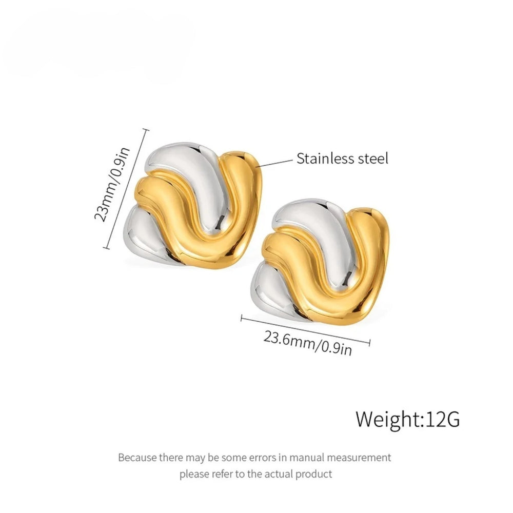 Dual Flow Statement Earrings