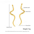 Silver Wave Earrings