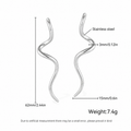 Silver Wave Earrings