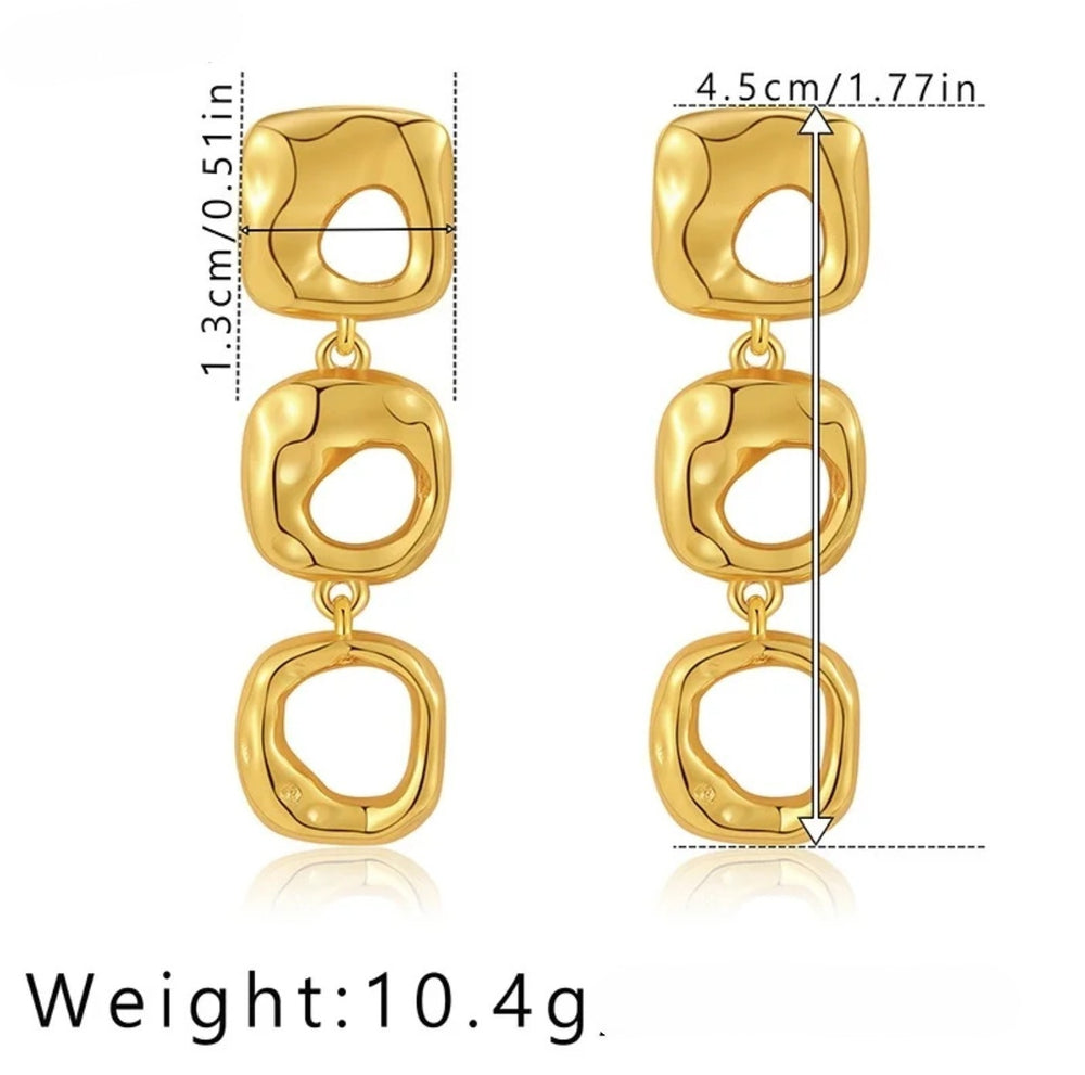 Aurora Gold Link Earrings