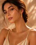 Silver Crystal Link Earrings
