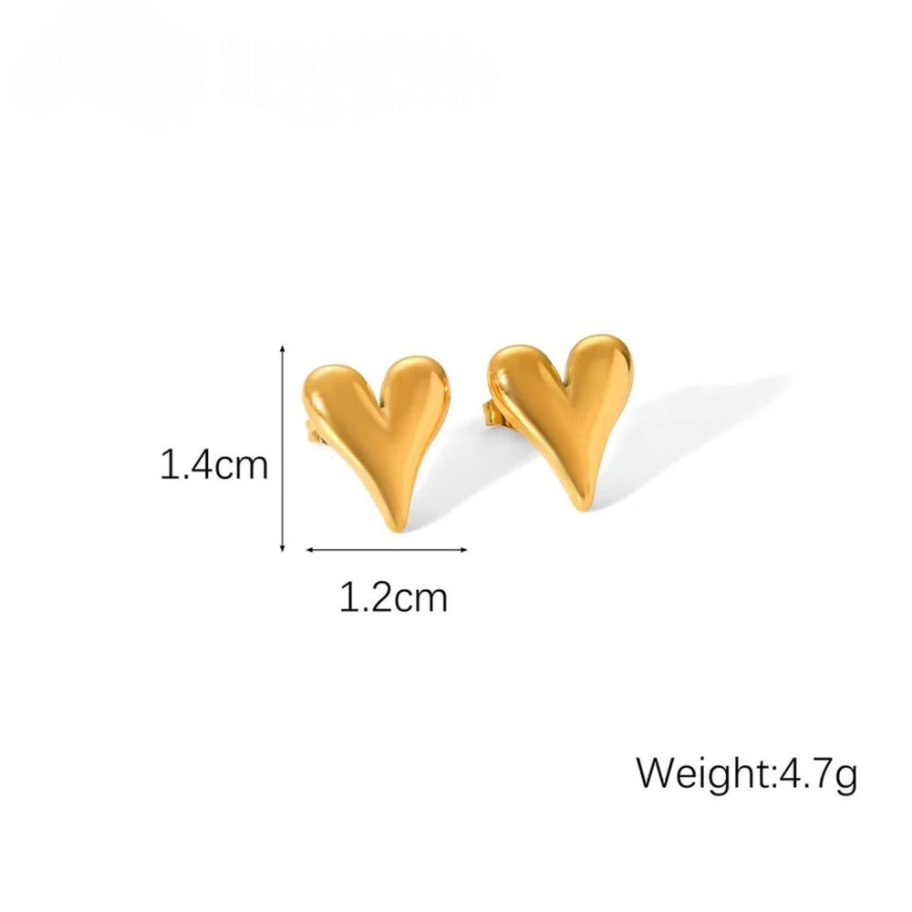 Aurelia Heart Stud Earrings
