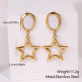 Mother of Pearl Star Drop Earrings
