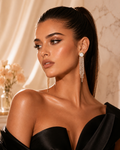 Pearl Crystal Fringe Earrings