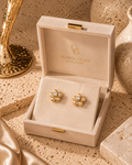 Crystal Blossom Stud Earrings