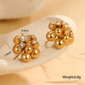 Crystal Blossom Stud Earrings